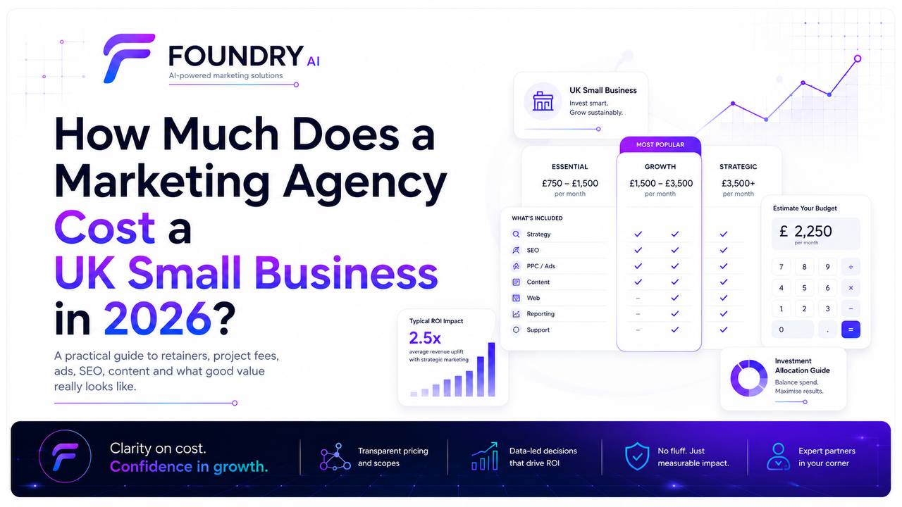 UK marketing agency pricing ranges and the gap between typical small-business spend and one properly funded channel