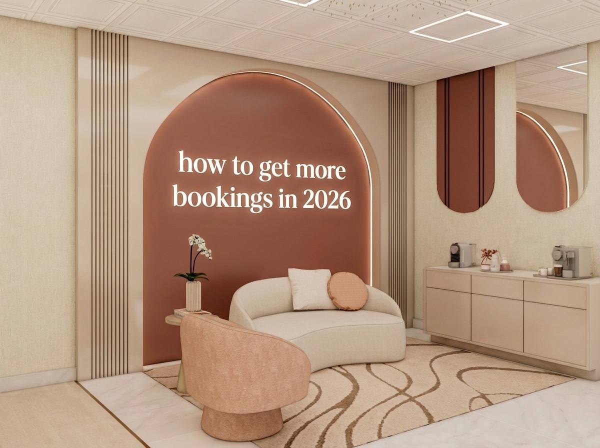 Luxury beauty salon interior used as feature image for Beauty by Foundry article about how salons get more bookings in 2026