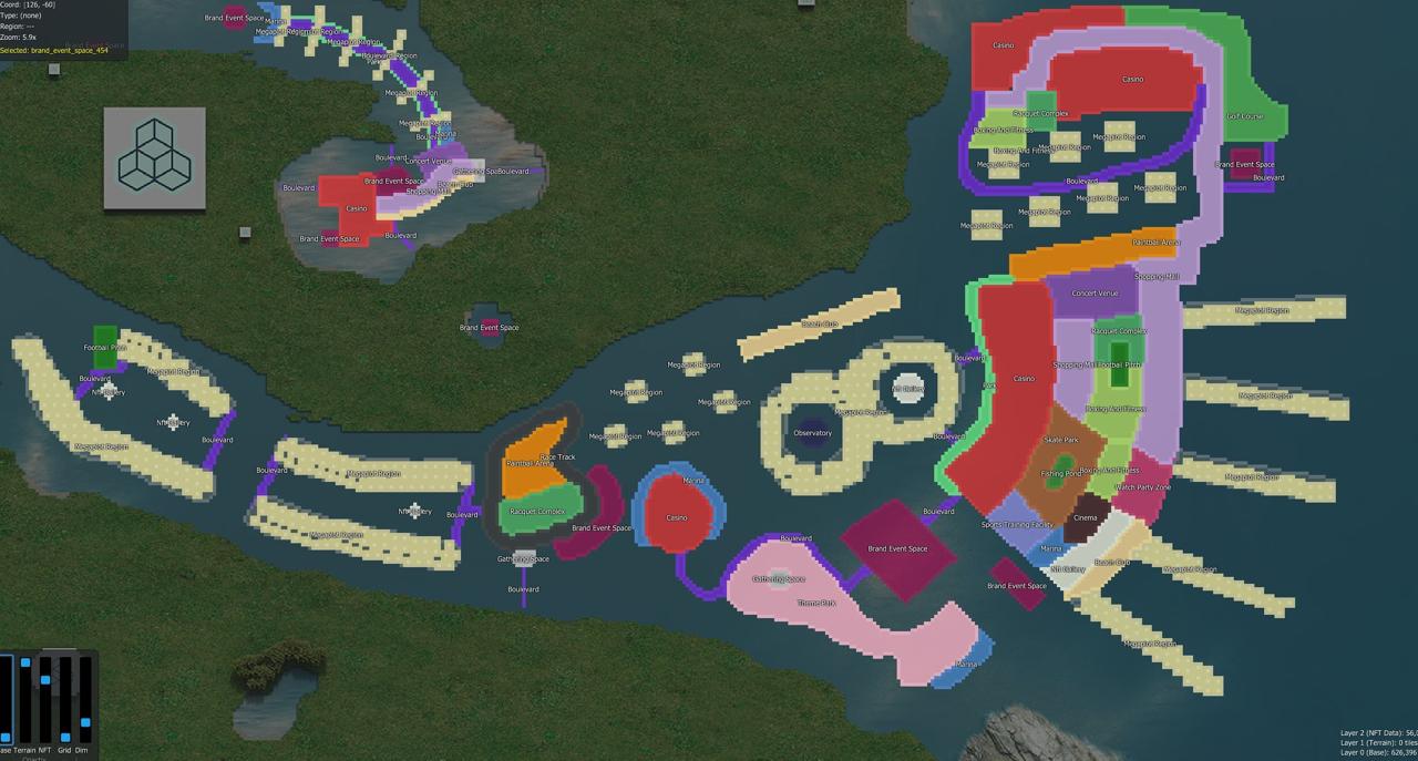 Hybrid — infill and new land away from shoreline